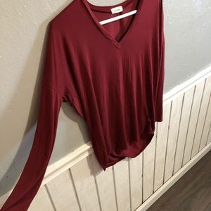 Burgundy soft tee